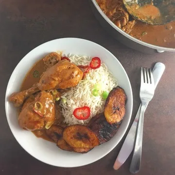 Curry rápido de pollo al coco