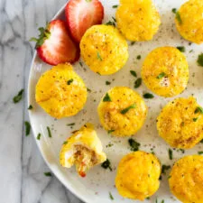 Mini Frittatas Recipe with Ham and Cheese