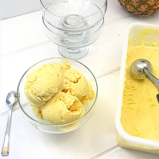 Homemade Pineapple Ice-cream