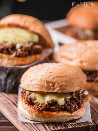 Cheesy Sloppy Joe Burger