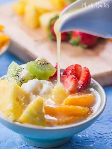 Fruits Shaved Ice Milk