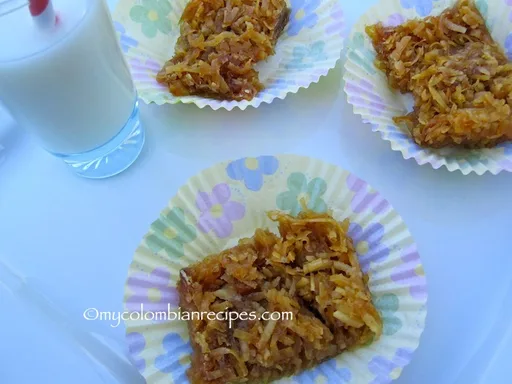 Chancacas (Dulce de coco al estilo colombiano)