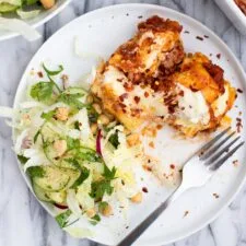 Receta de lasaña de raviolis al horno más fácil
