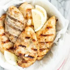 Receta de pollo al limón y ajo a la parrilla