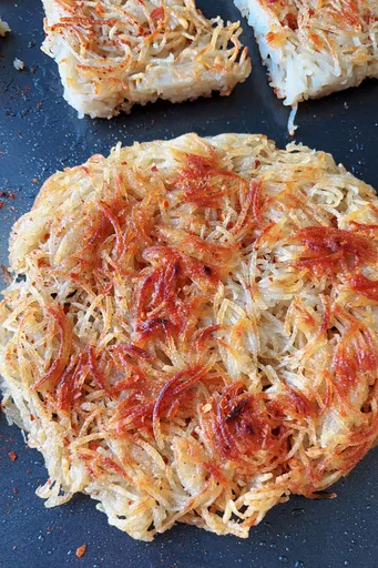 Potato Pancakes (2 ingredients crispy hash browns)