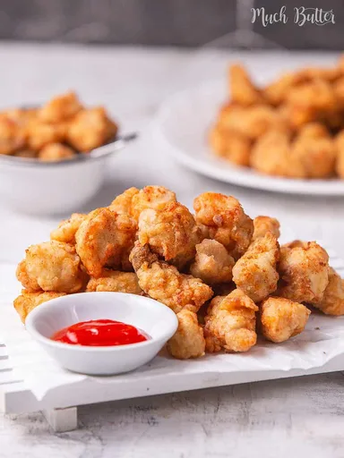 Pollo frito crujiente estilo Popcorn