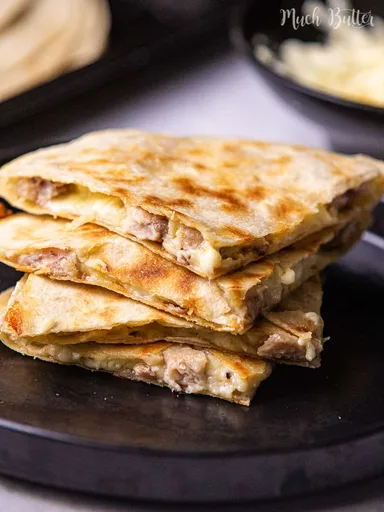 Quesadillas de pollo cremosas con queso