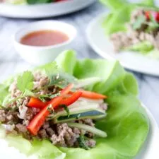 Thai Pork Lettuce Wraps (Larb Recipe)