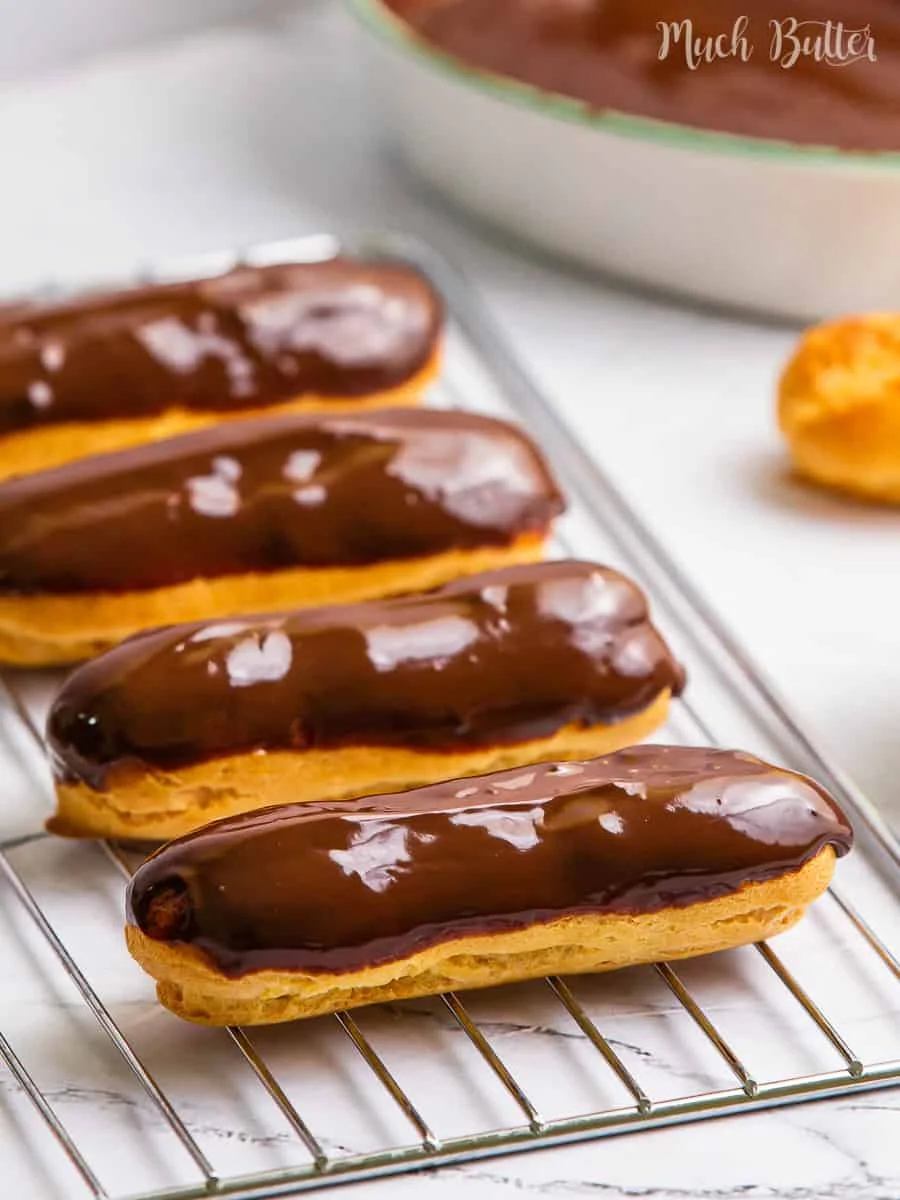 Chocolate Caramel Éclairs