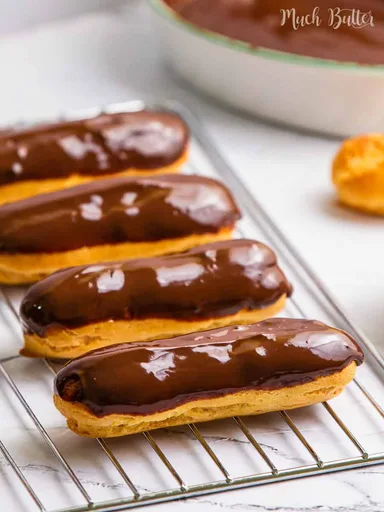 Chocolate Caramel Éclairs
