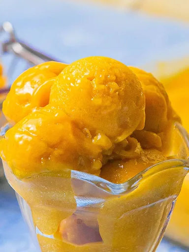 No-Churn Mango Sorbet