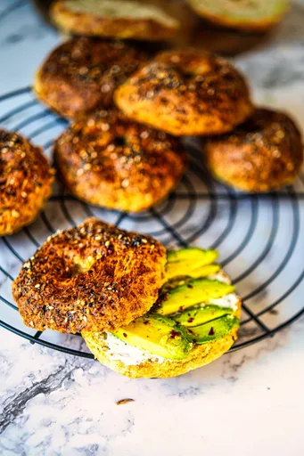 2 Ingredient Cottage Cheese Bagel