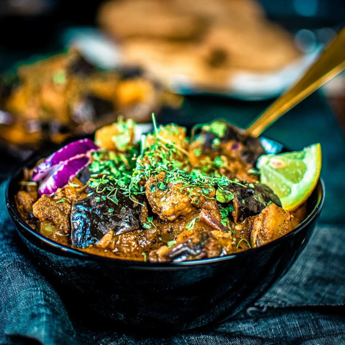 Aloo Baingan Masala (Potato Eggplant Curry)