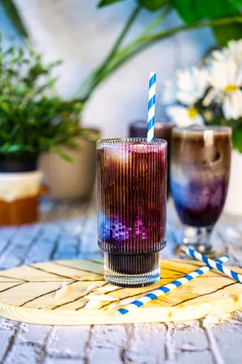 Blueberry Iced Latte