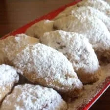 Walnut-filled, Crescent -Shaped Pastries (Skaltsounia)