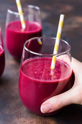 Batidos de cereza y remolacha