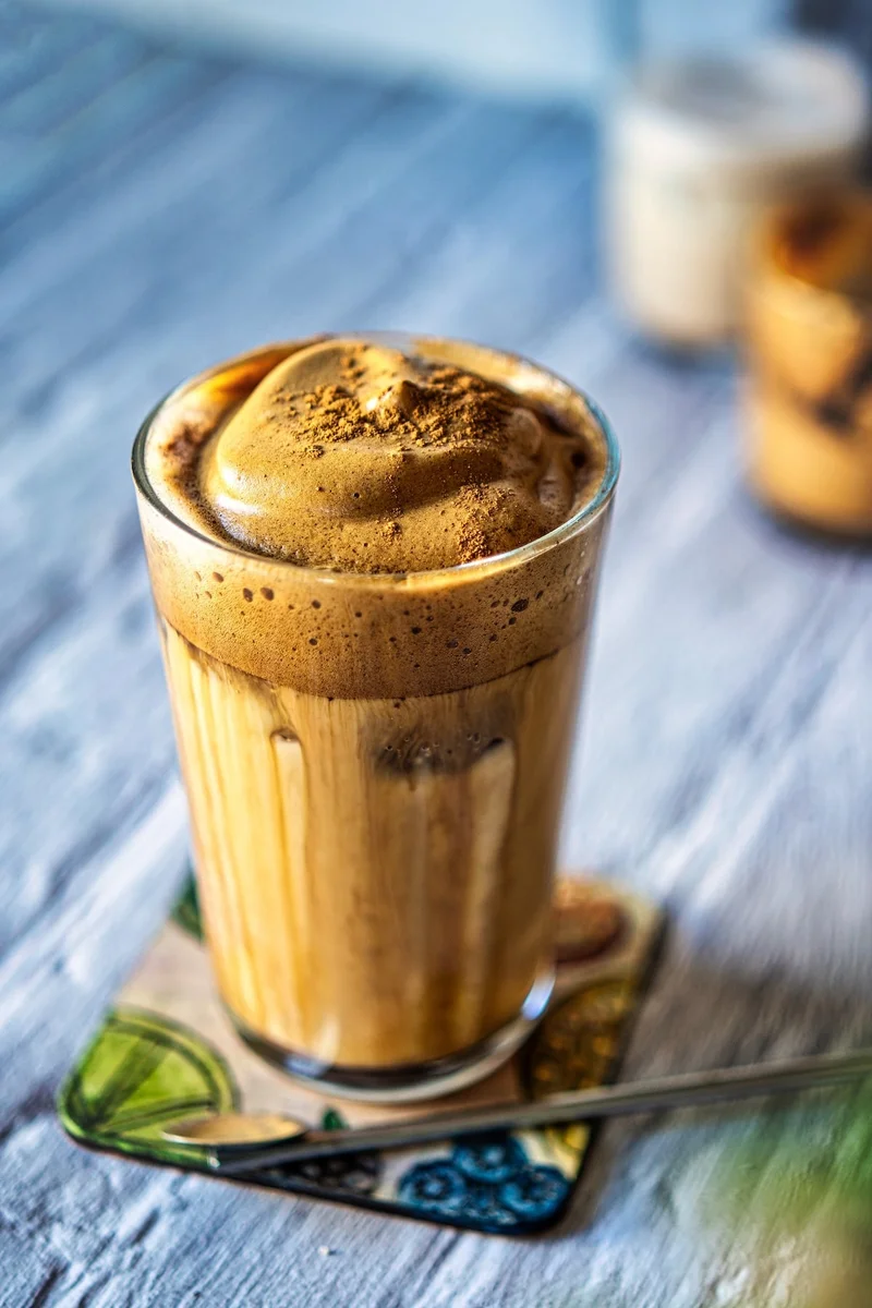 Iced Oat Latte with Dalgona Coffee