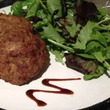 Greek style beef burgers