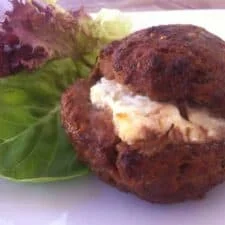 Juicy Stuffed Burgers with Feta Cheese
