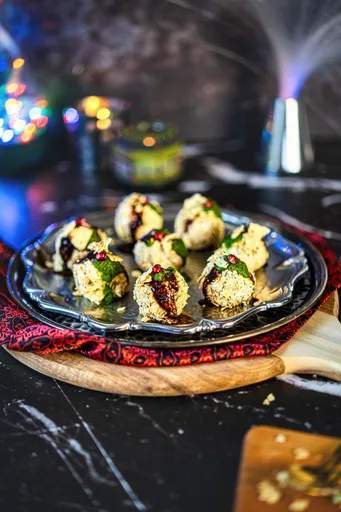 Cream Cheese Corn Chaat Balls