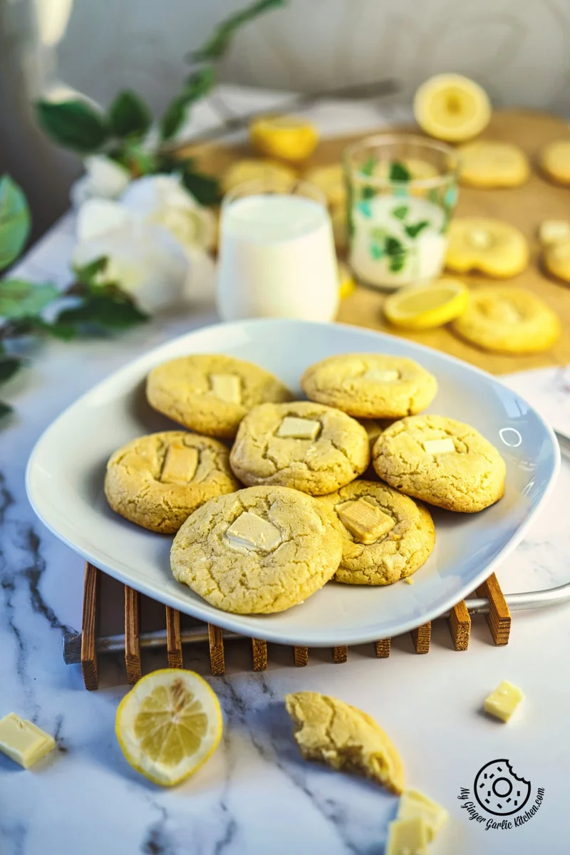 Lemon White Chocolate Cookies