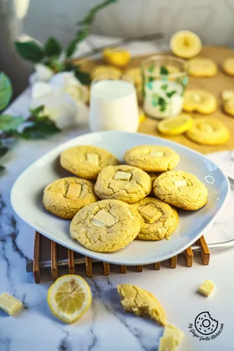 Lemon White Chocolate Cookies