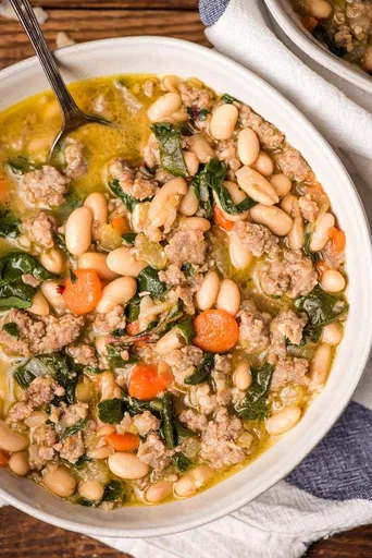Italian Sausage Soup with White Beans