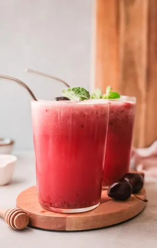 Peach Cherry Wine Slushies