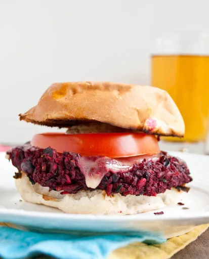 The Ultimate Beet and Bean Veggie Burgers