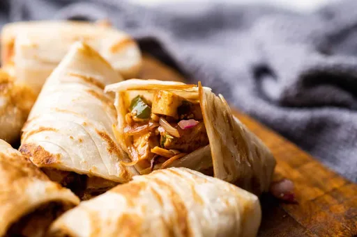 Chinese Style Paneer Kathi Roll