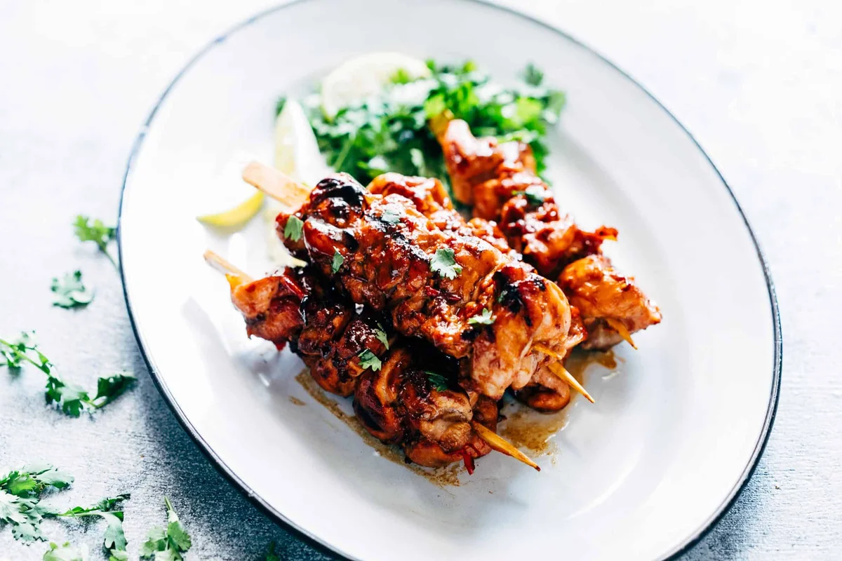 Grilled Sambal Chicken Skewers