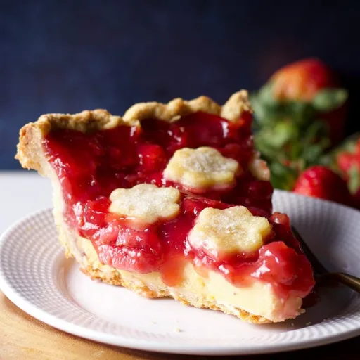 Strawberries and Cream Pie