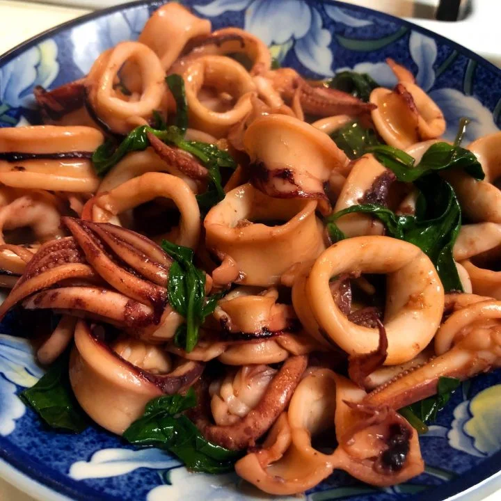Three Cup Squid