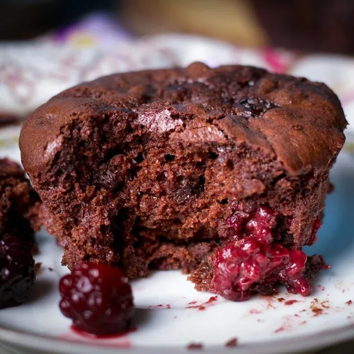Chocolate Blackberry Muffins