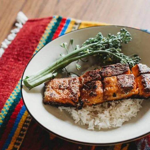 Receta de filete de salmón teriyaki a la miel a la sartén