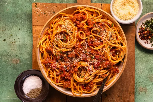 Salsa de espaguetis con carne
