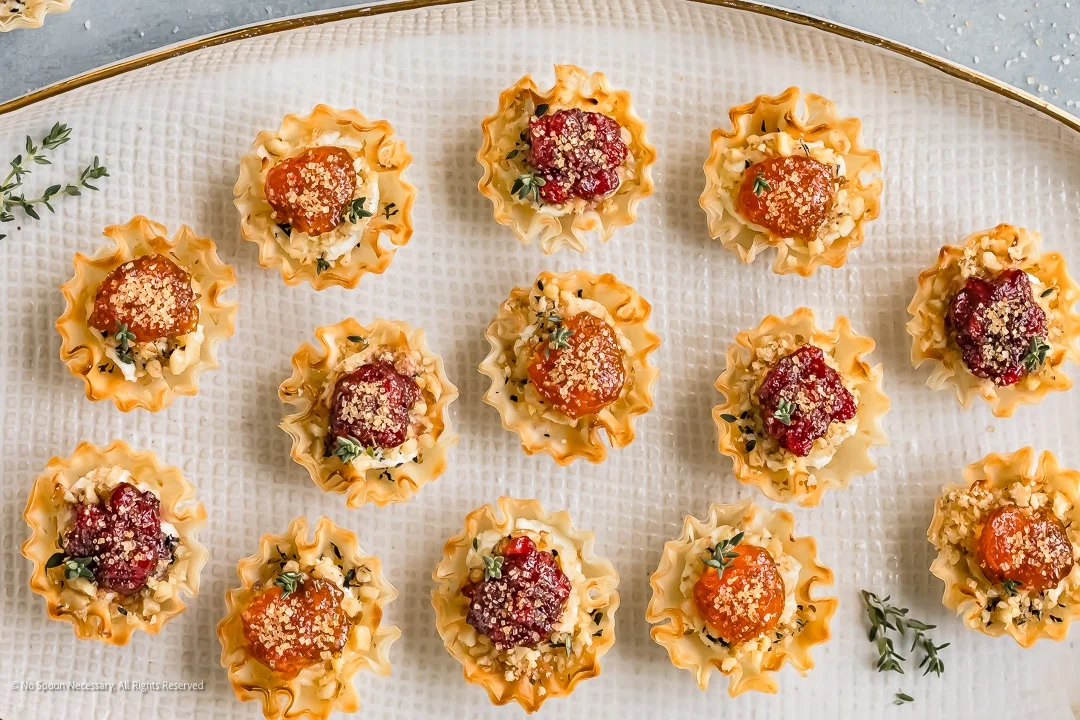 Goat Cheese filled Phyllo Cups: Easy Fillo Shell Appetizers