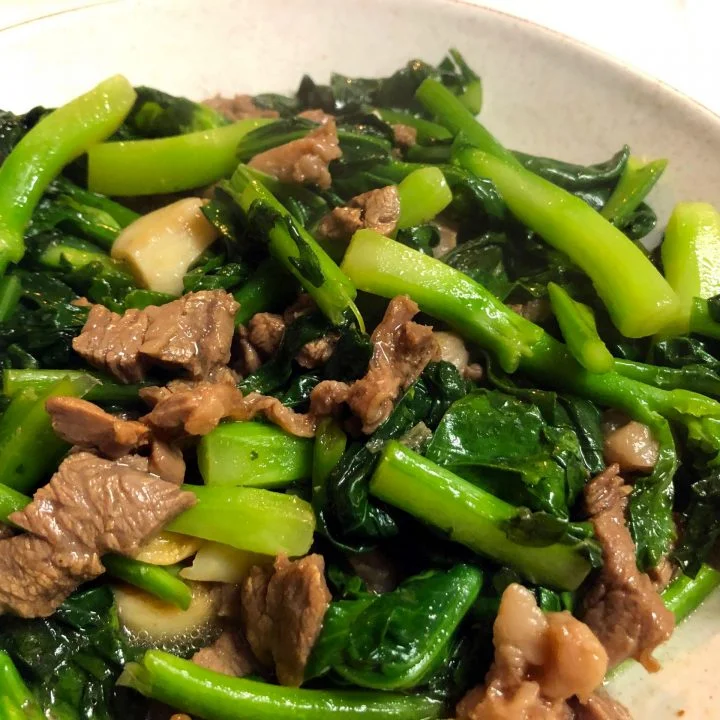 Beef Chinese Broccoli (Gai Lan) Stir Fry Recipe