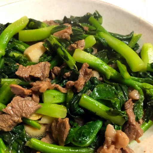 Beef Chinese Broccoli (Gai Lan) Stir Fry Recipe