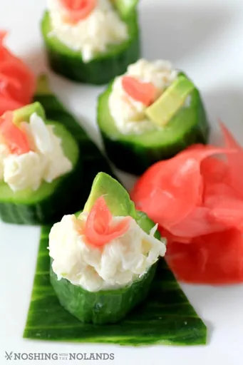Crab Cucumber Appetizer Cups