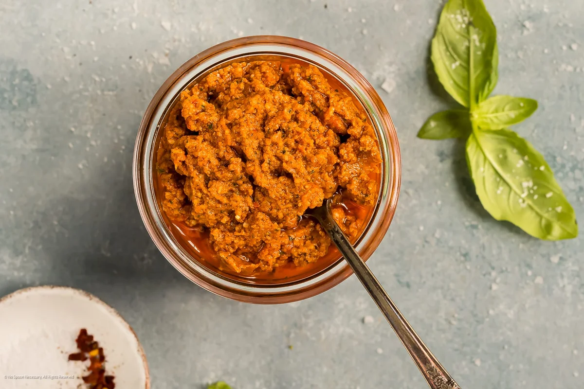 Pesto com tomate seco