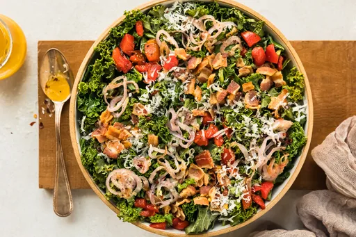 Ensalada templada de col rizada