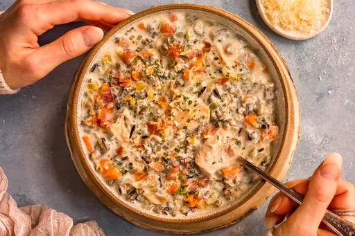 Slow Cooker Chicken Wild Rice Soup