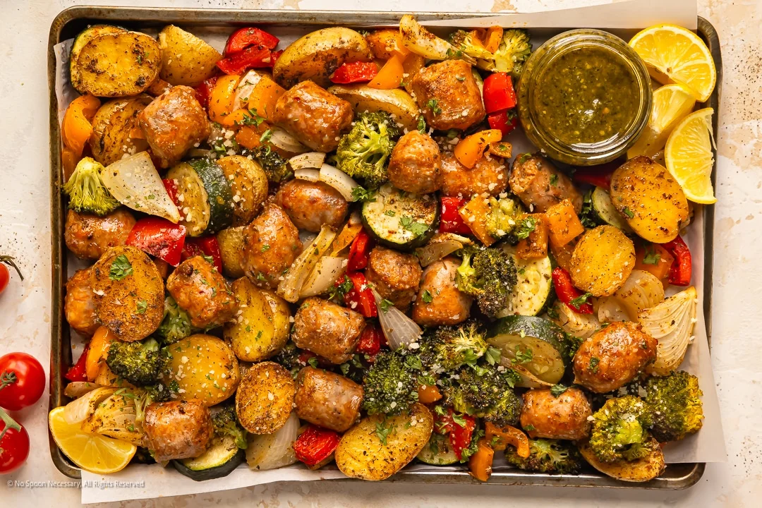 Sheet Pan Sausage and Veggies