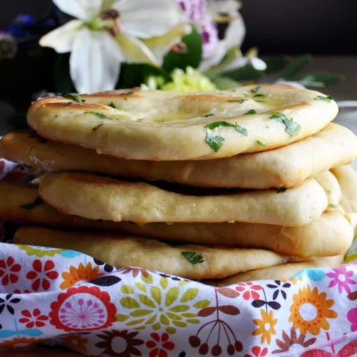 Homemade Garlic Naan
