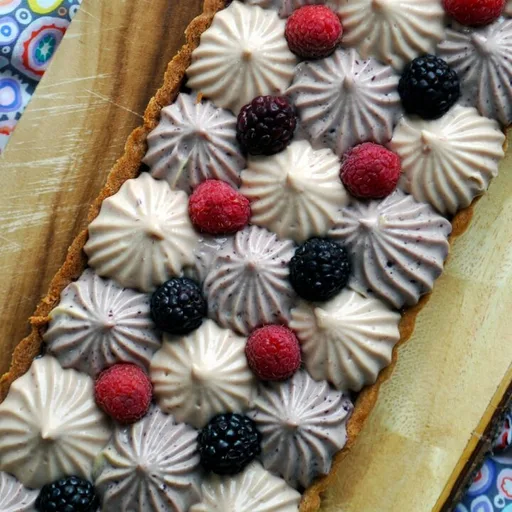 Mixed Berry Lemon Custard Tart