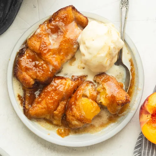 Easy Peach Dumplings