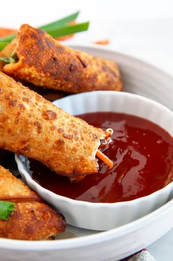 rollitos de primavera crujientes caseros