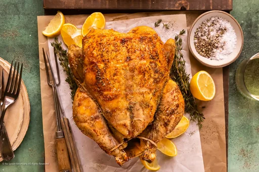 Pollo Entero Asado al Horno
