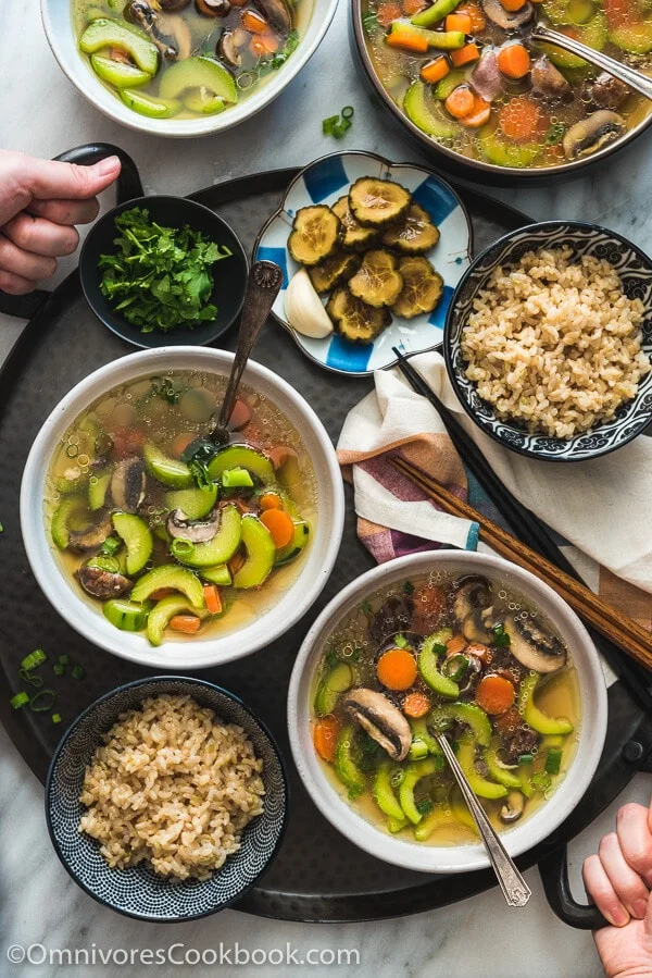 Pressure Cooker Chicken Soup (with Frozen Chicken)